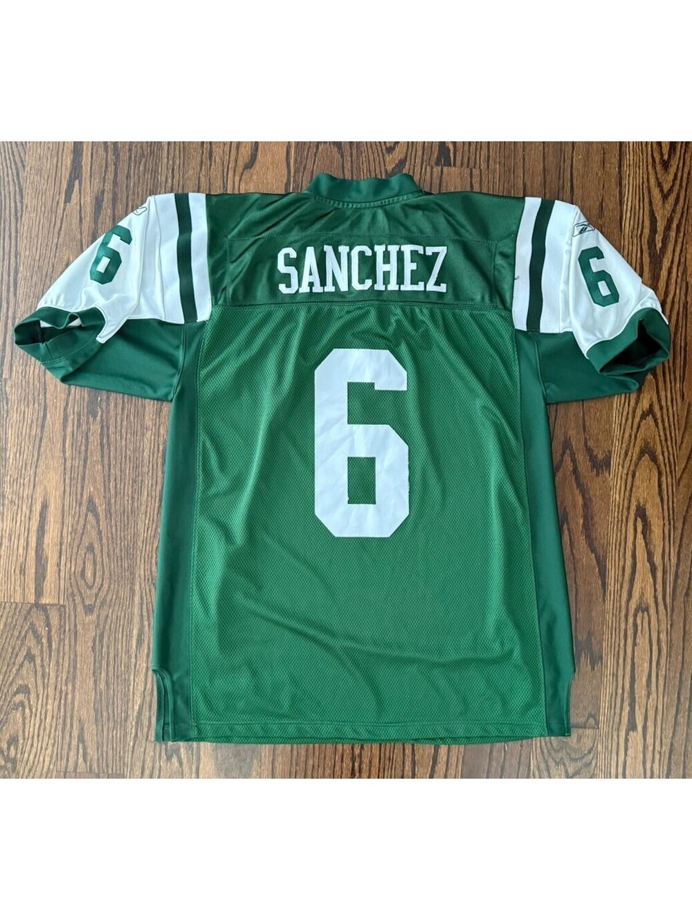 Mark Sanchez New York Jets Reebok Authentic Jersey #6 Size 50 Green NFL